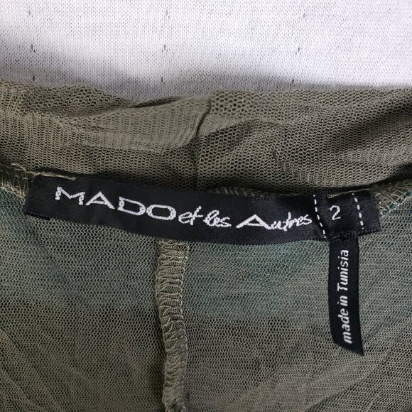 MADO Et Les Autres Mesh Dress Tie Dye Colorblock Abstract Print Art-o-Wear sz M - Picture 4 of 11